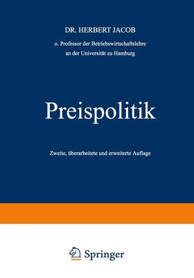 Jacob | Preispolitik | Buch | 978-3-409-88524-9 | sack.de