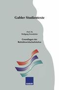 Korndörfer |  Korndörfer, W: Grundlagen der Betriebswirtschaftslehre | Buch |  Sack Fachmedien