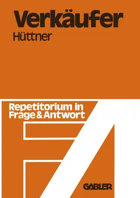 Hüttner |  Verkäufer | Buch |  Sack Fachmedien