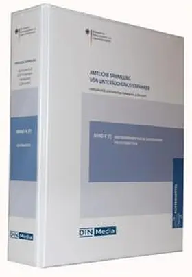 BVL |  Amtliche Sammlung von Untersuchungsverfahren nach § 64 LFGB, § 35 Vorläufiges Tabakgesetz, § 28b GenTG | Loseblattwerk |  Sack Fachmedien