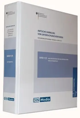 BVL |  Amtliche Sammlung von Untersuchungsverfahren nach § 64 LFGB, § 35 Vorläufiges Tabakgesetz, § 28b GenTG | Loseblattwerk |  Sack Fachmedien