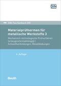DIN e.V. |  Materialprüfnormen für metallische Werkstoffe 3 | Buch |  Sack Fachmedien