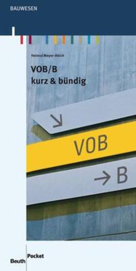 Meyer-Abich | VOB/B | Buch | 978-3-410-21675-9 | sack.de