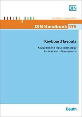 DIN e. V. |  Keyboard layouts - Book with e-book | Buch |  Sack Fachmedien