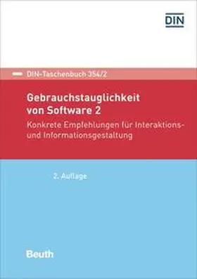 DIN e.V. |  Gebrauchstauglichkeit von Software 2 - Buch mit E-Book | Buch |  Sack Fachmedien