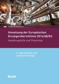 Mußmann / DIN e.V. |  Umsetzung der Druckgeräterichtlinie 2014/68/EU | Buch |  Sack Fachmedien