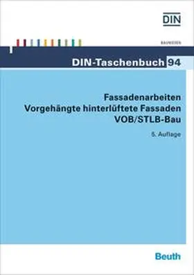 DIN e.V. |  Fassadenarbeiten | Buch |  Sack Fachmedien