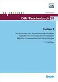 DIN e.V. |  Federn 1 | Buch |  Sack Fachmedien