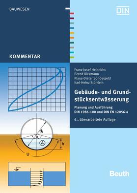 Heinrichs / Rickmann / Sondergeld | Gebäude- und Grundstücksentwässerung | E-Book | sack.de