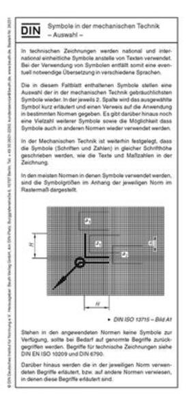 Bertschat | Symbole in der mechanischen Technik, 1 Faltblatt | Sonstiges | 978-3-410-26251-0 | sack.de