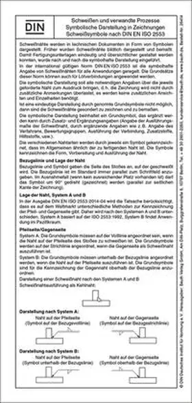 Bertschat / DIN e.V. |  Schweißsymbole nach DIN EN ISO 2553 - Buch mit E-Book | Buch |  Sack Fachmedien