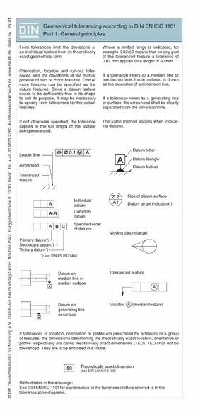 Bertschat / DIN e.V. |  Geometrical tolerancing according to DIN EN ISO 1101 Part 1 and Part 2 | eBook | Sack Fachmedien