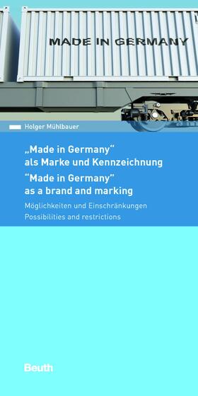 Mühlbauer / DIN e.V. | Made in Germany - als Marke und Kennzeichnung | E-Book | sack.de