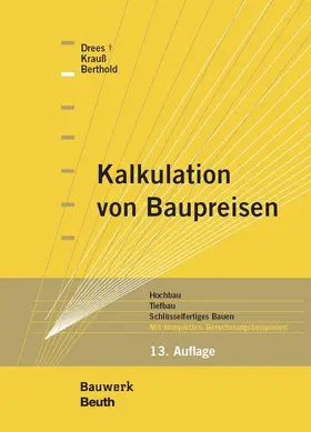 Berthold / Drees / Krauß |  Kalkulation von Baupreisen | eBook | Sack Fachmedien