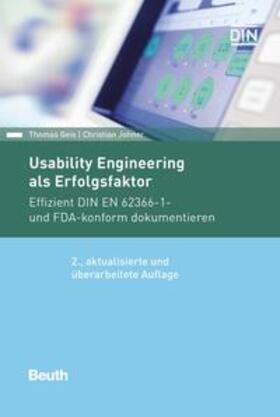 Geis / Johner / DIN e.V. | Usability Engineering als Erfolgsfaktor | E-Book | sack.de
