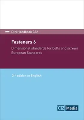 DIN e.V. |  Fasteners 6 - Book with e-book | Buch |  Sack Fachmedien