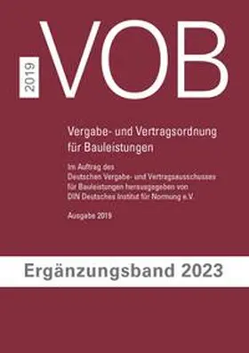 DIN e.V. |  VOB Vergabe- und Vertragsordnung für Bauleistungen - Buch mit E-Book | Buch |  Sack Fachmedien