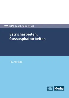 DIN e. V. |  DIN-Taschenbuch 73 | Buch |  Sack Fachmedien