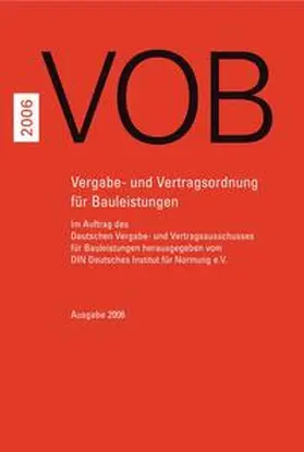 DIN e.V. / DVA |  VOB | Buch |  Sack Fachmedien