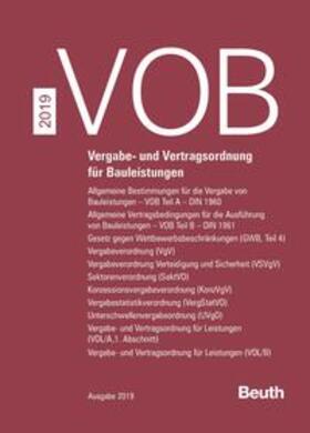 DIN e.V. | VOB Zusatzband 2019 | Buch | 978-3-410-61300-8 | sack.de