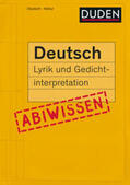 Becker / Marquaß / Schlitt |  Abiwissen Deutsch - Lyrik und Gedichtinterpretation | Buch |  Sack Fachmedien