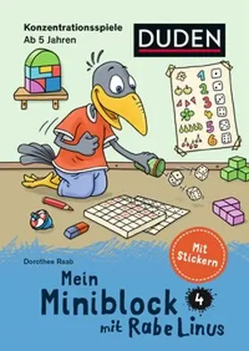 Raab |  Mein Miniblock mit Rabe Linus - Konzentrationsspiele | Buch |  Sack Fachmedien