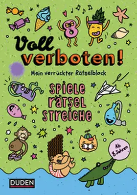 Sust / Dudenredaktion |  Voll verboten! Mein verrückter Rätselblock 3 - Ab 8 Jahren | Buch |  Sack Fachmedien
