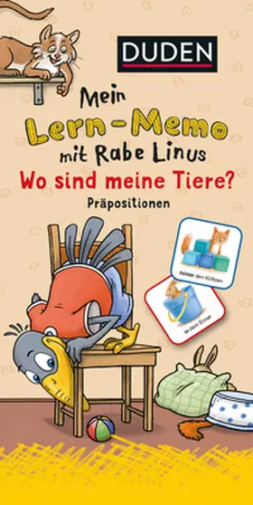 Raab |  Mein Lern-Memo mit Rabe Linus - Wo sind meine Tiere? (Präpositionen) VE 3 | Sonstiges |  Sack Fachmedien