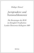 Hansel |  Jurisprudenz und Nationalökonomie | Buch |  Sack Fachmedien
