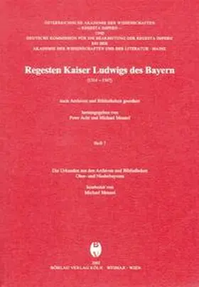  Regesta Imperii. Regesten Kaiser Ludwigs des Bayern (1314-1347). | Buch |  Sack Fachmedien