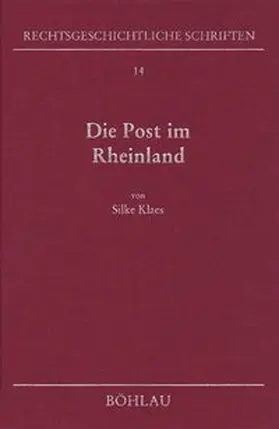 Klaes |  Die Post im Rheinland | Buch |  Sack Fachmedien