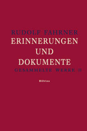 Fahrner / Bianca / Pieger | Fahrner, R: Gesammelte Werke 2 | Buch | 978-3-412-20111-1 | sack.de