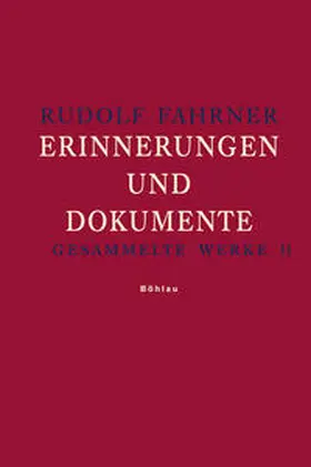 Fahrner / Bianca / Pieger | Fahrner, R: Gesammelte Werke 2 | Buch | 978-3-412-20111-1 | sack.de