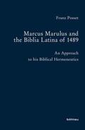 Posset |  Marcus Marulus and the Biblia Latina of 1489 | Buch |  Sack Fachmedien