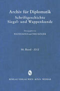 Kölzer / Koch |  Archiv für Diplomatik, Schriftgeschichte, Siegel- und Wappenkunde 58 (2012) | Buch |  Sack Fachmedien