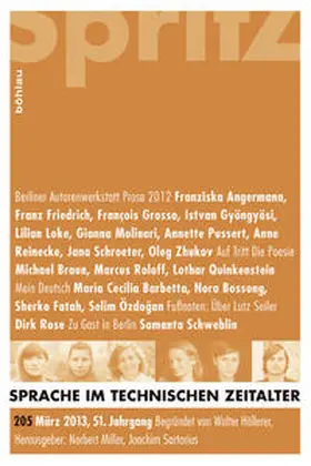 Miller / Sartorius |  Sprache im technischen Zeitalter 205 (2013) | Buch |  Sack Fachmedien