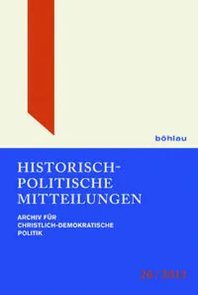 Küsters / Buchstab / Kleinmann | Historisch-Politische Mitteilungen 20 (2013) | Buch | 978-3-412-22197-3 | sack.de