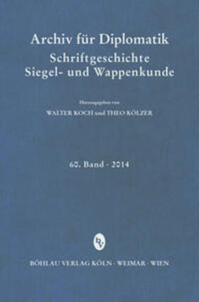 Meyer / Fees | Archiv für Diplomatik, Schriftgeschichte, Siegel- und Wappenkunde | Buch | 978-3-412-22454-7 | sack.de