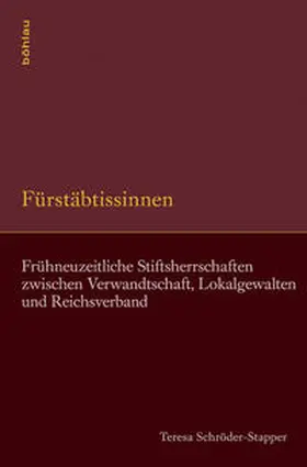 Schröder-Stapper |  Fürstäbtissinnen | Buch |  Sack Fachmedien