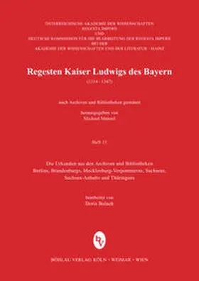  Regesten Kaiser Ludwigs des Bayern (1314-1347) | Buch |  Sack Fachmedien