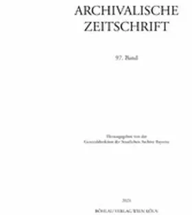 Verlag | Archivalische Zeitschrift 97 (2021) | E-Book | www.sack.de