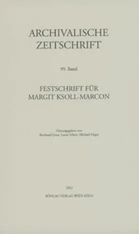 Grau / Scherr / Unger | Archivalische Zeitschrift 99 (2022) | E-Book | sack.de