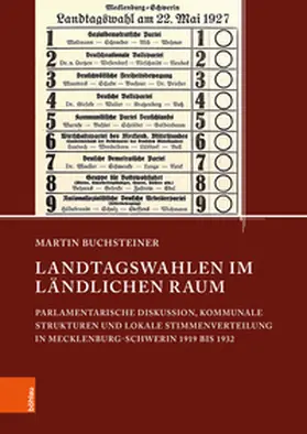 Buchsteiner |  Landtagswahlen im ländlichen Raum | Buch |  Sack Fachmedien
