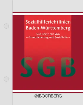 Landkreistag Baden-Württemberg / Städtetag Baden-Württemberg |  Sozialhilferichtlinien Baden-Württemberg, mit Fortsetzungsbezug | Loseblattwerk |  Sack Fachmedien