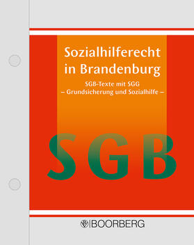 Richard Boorberg Verlag |  Sozialhilferecht in Brandenburg | Loseblattwerk |  Sack Fachmedien