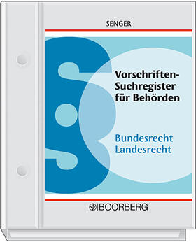 Senger | Vorschriften-Suchregister für Behörden | Loseblattwerk | sack.de