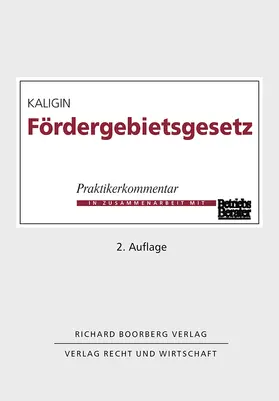 Kaligin |  Fördergebietsgesetz | Buch |  Sack Fachmedien