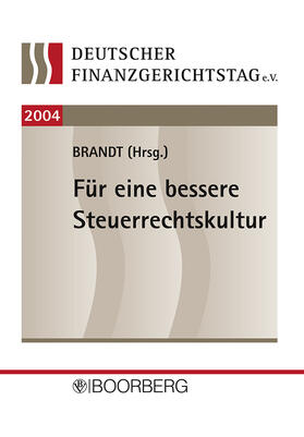 Brandt | Deutscher Finanzgerichtstag 2004 | Buch | 978-3-415-03436-5 | sack.de