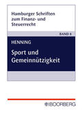 Henning |  Sport und Gemeinnützigkeit | Buch |  Sack Fachmedien