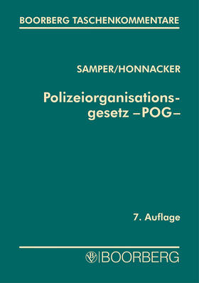 Honnacker | Polizeiorganisationsgesetz (POG) | Buch | 978-3-415-04021-2 | sack.de